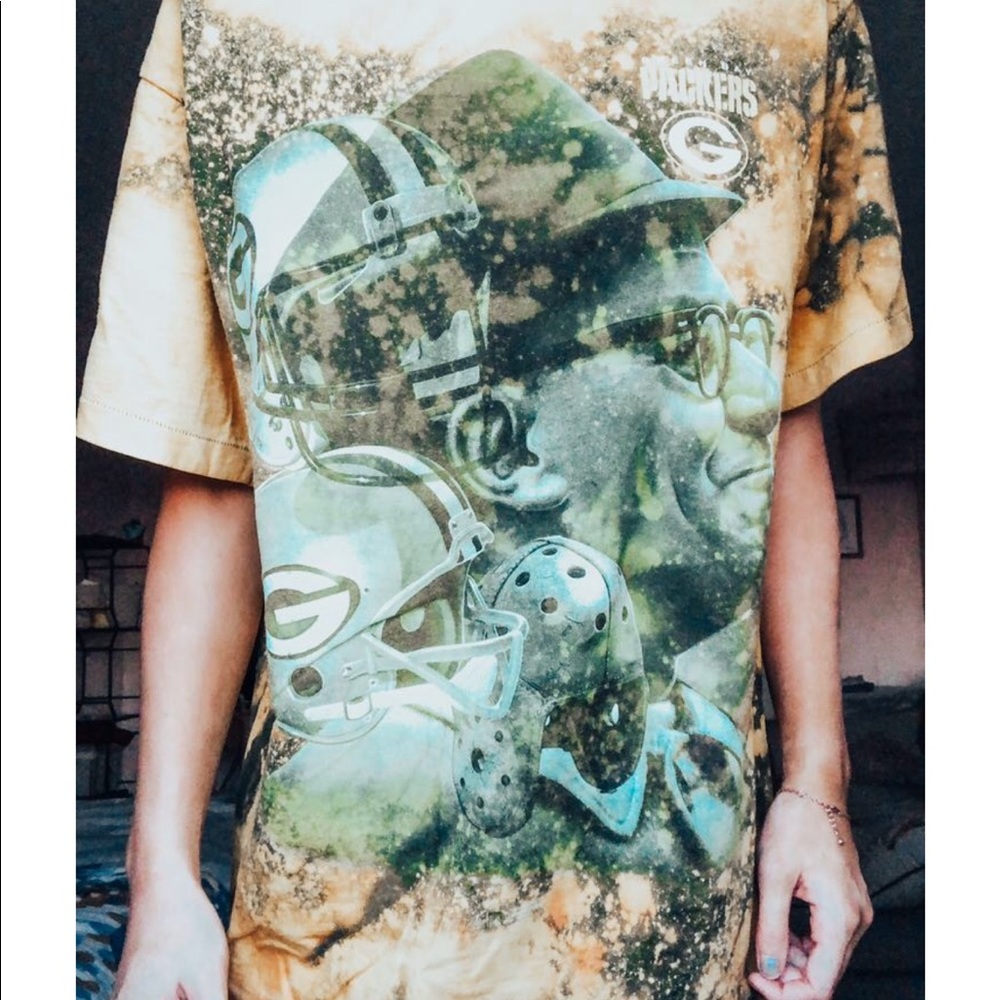 Vintage Green Bay Packers NFL Bleached Tee